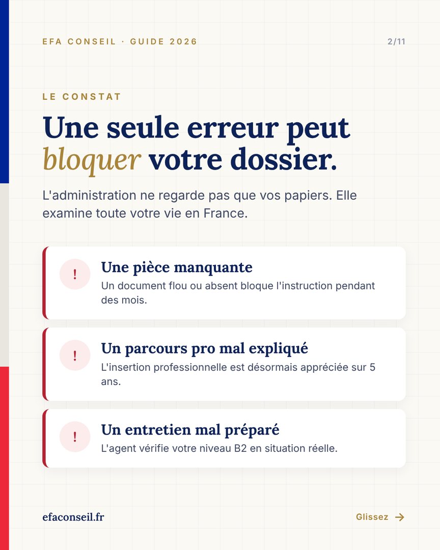 Une seule erreur peut bloquer votre dossier